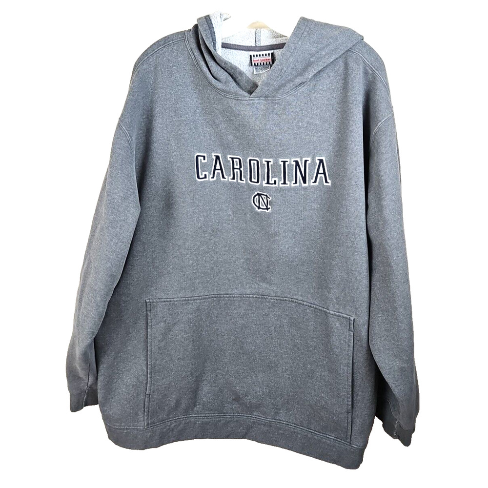 University of North Carolina Men's Gray XXL Hoodie Sweatshirt Foot Locker Logo
